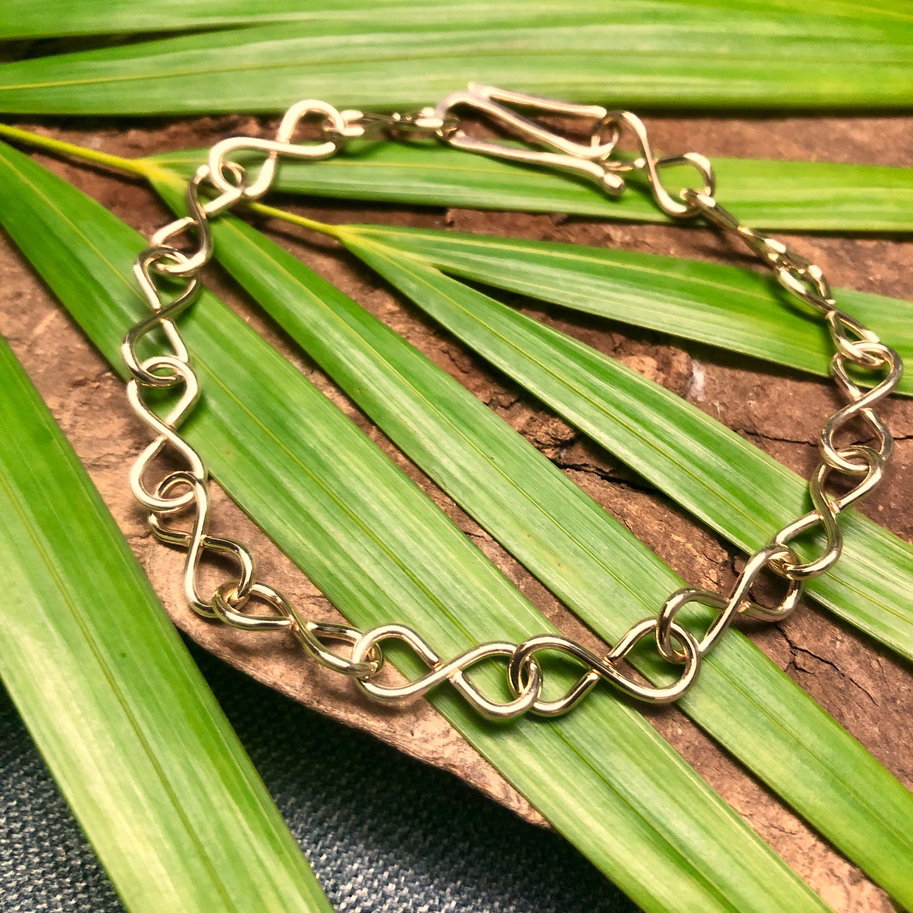 14K Gold Infinity Anklet