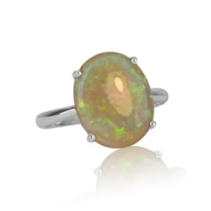 18kt White Gold Opal ring