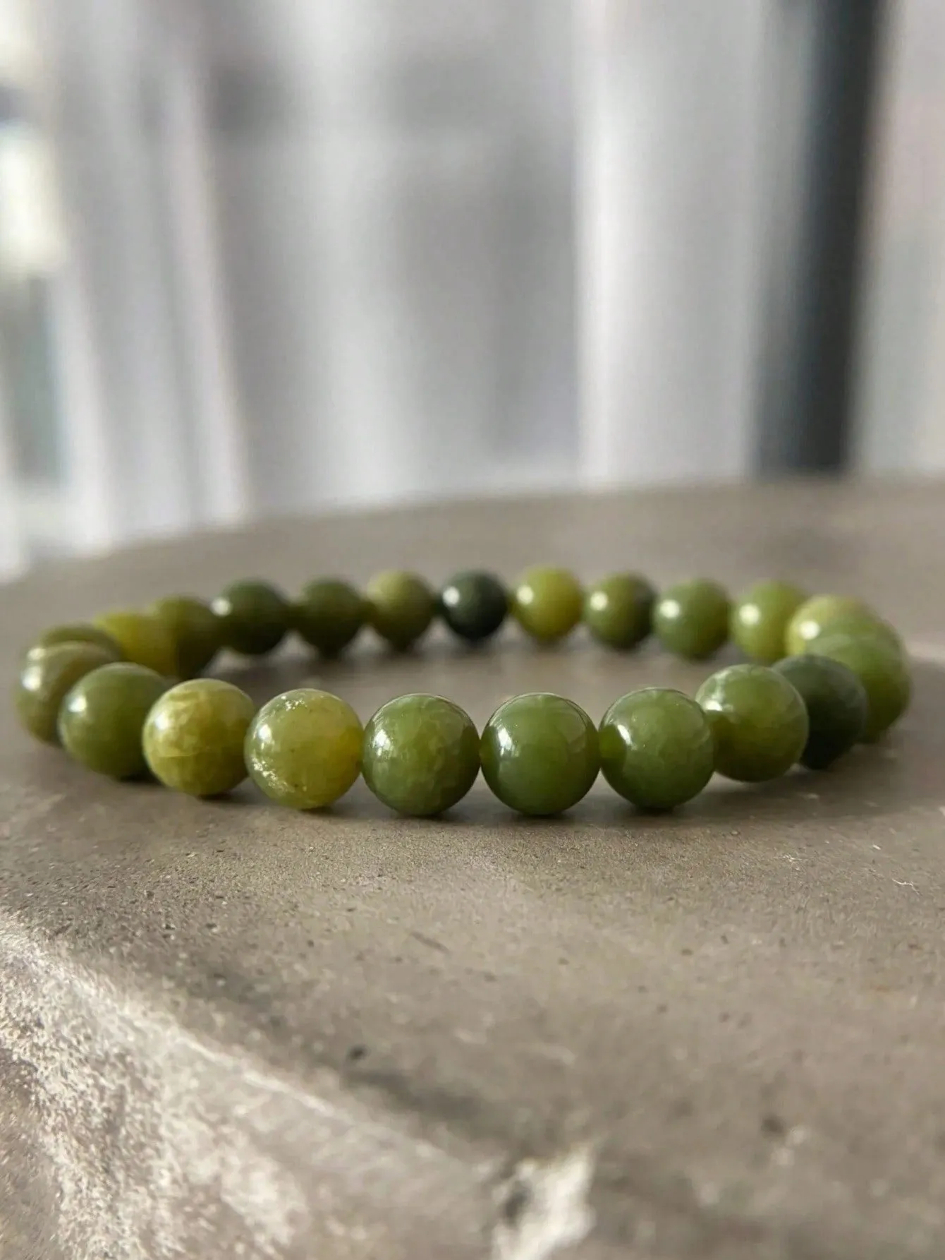 1pc Jade Fashion Beaded Bracelet Creative Jewelry Stackable Bracelet Crafted