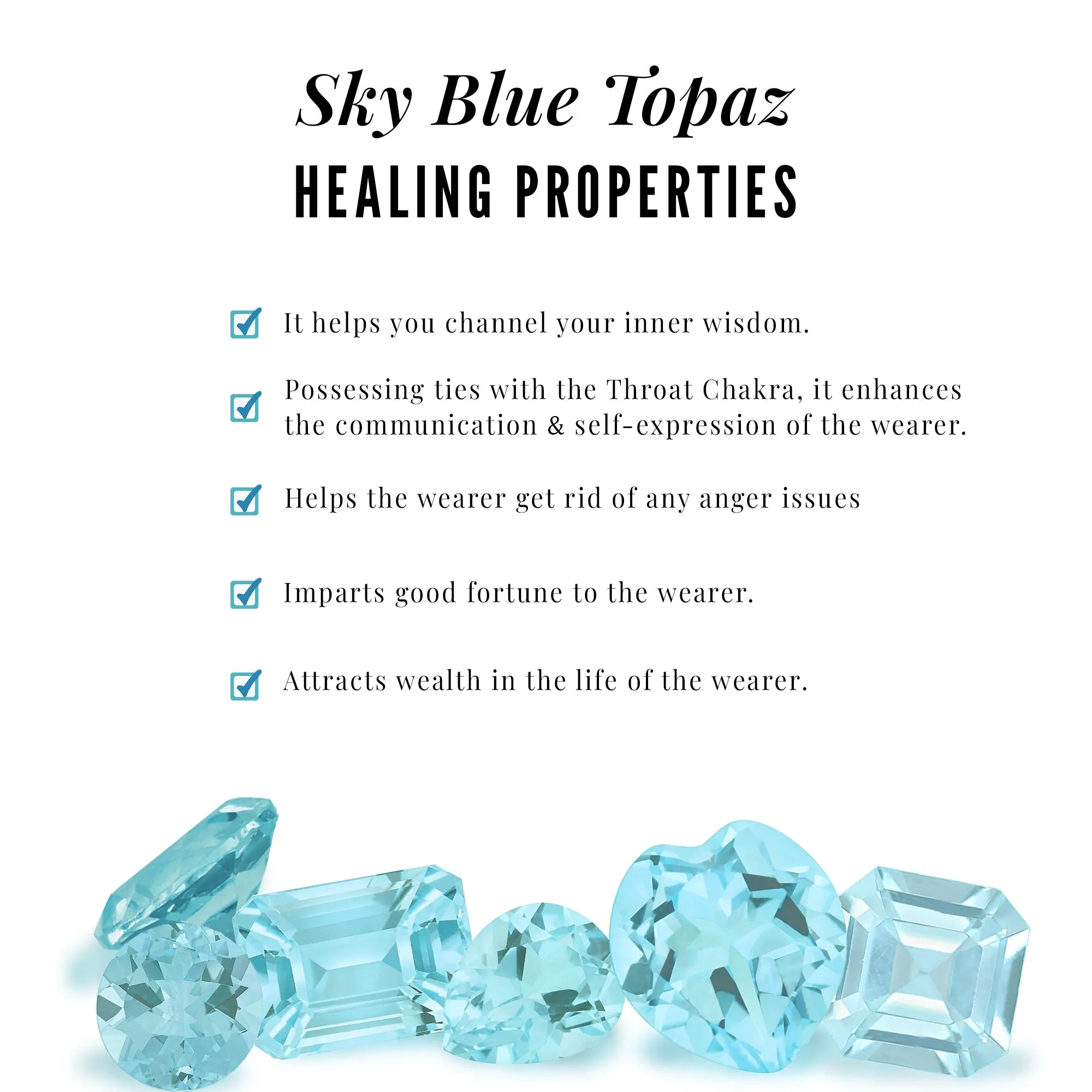6 MM Round Cut Sky Blue Topaz Solitaire Stud Earrings for Women