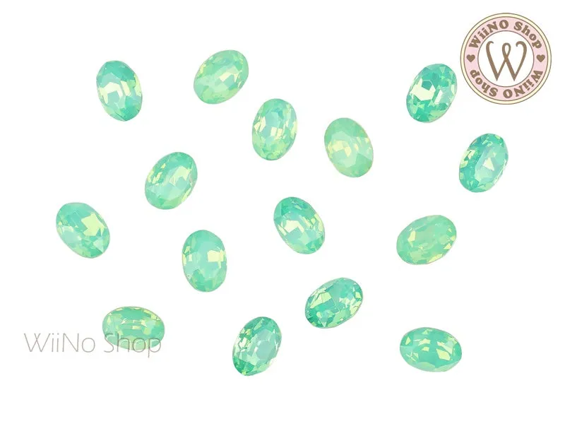 6 x 8mm Opal Oval Point Back Crystal - 5 pcs