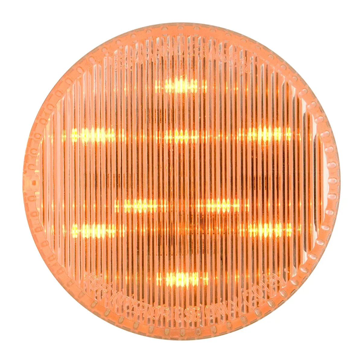 75991 2-1/2" AMBER/CLEAR 9 LED SEALED LIGHT, HIGH/LOW 3 WIRES