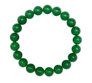 Adabele Natural Gemstone Bracelet 7" 7.5" 8" 8.5 Inch Stretch Chakra Gems Stones 8mmm (0.31") Beads Healing Crystal Quartz Jewelry Women Men Girls Birthday Gifts 7.0 Inches jade