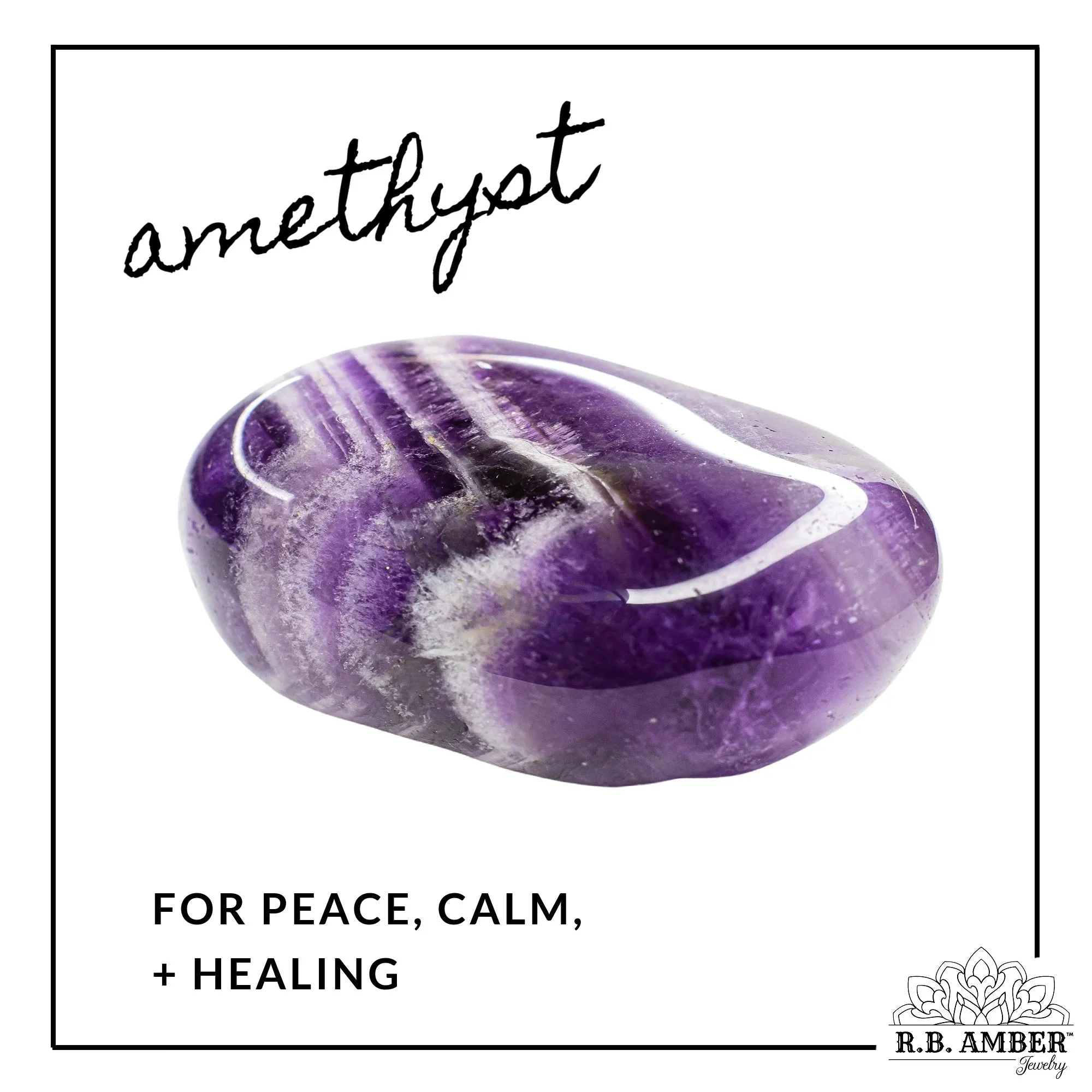 Adults | Amethyst   Raw Cognac Amber Bracelet
