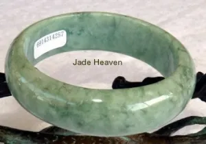 All-Around Good Green "Cuff of Jade" Bangle Bracelet 57mm   Certificate (257)