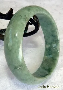 All-Around Good Green "Cuff of Jade" Bangle Bracelet 57mm   Certificate (257)