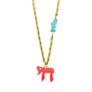 Amalfi Lucky  CHAI necklace red coral