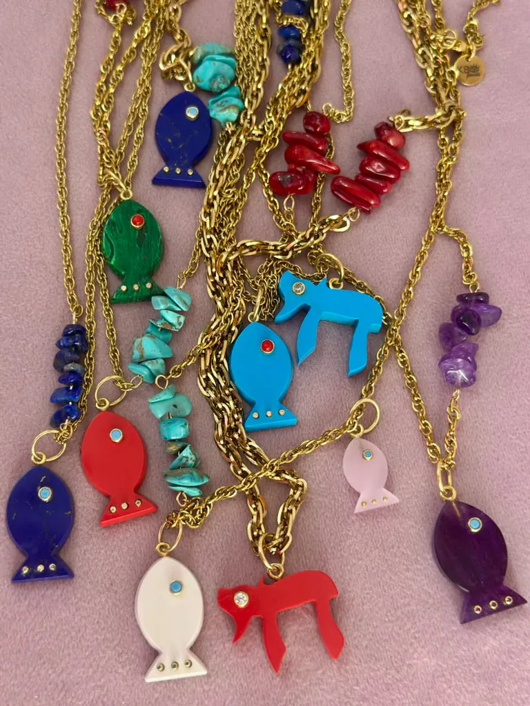Amalfi Lucky  CHAI necklace red coral