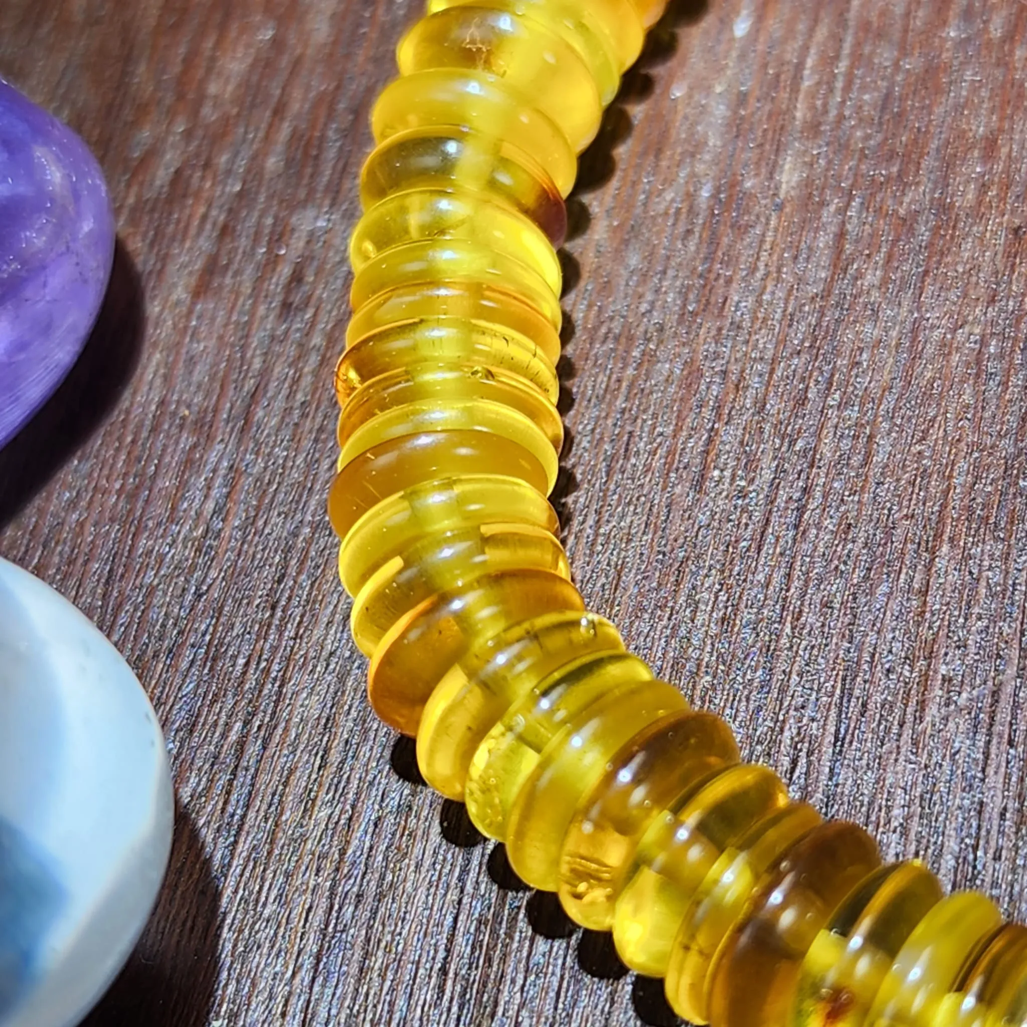 Amber Abacus Bracelet