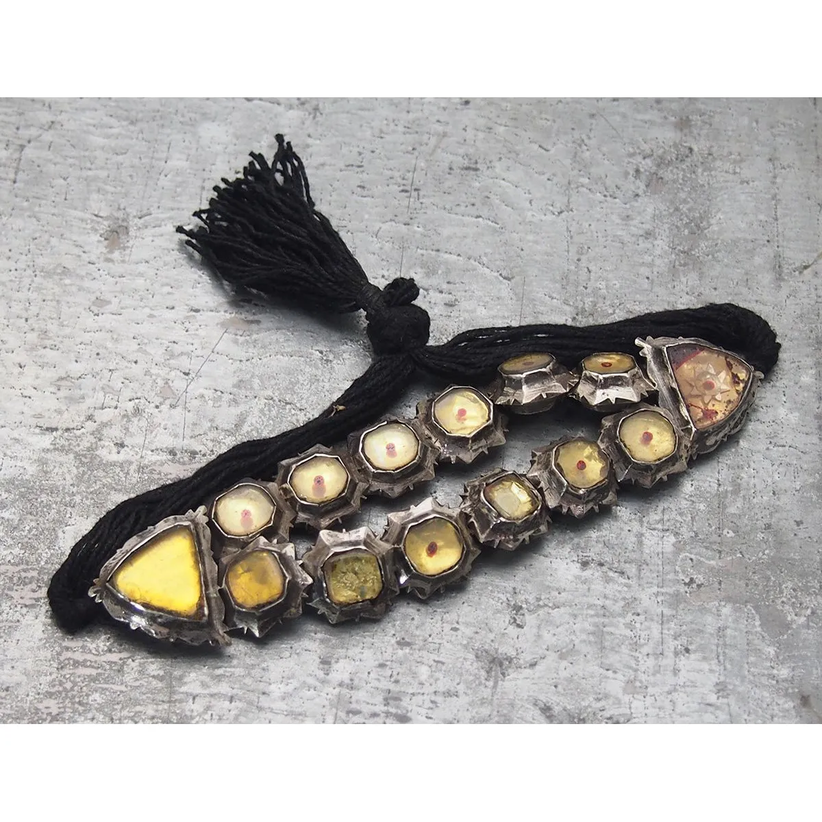 Amber Glass Talismanic Bracelet