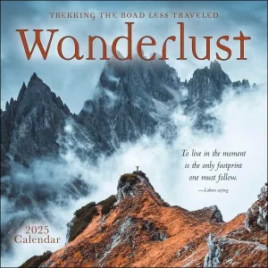 Amber Lotus Wanderlust 12x12 2025 Wall Calendar