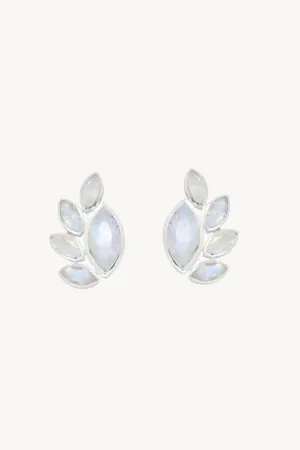Ayla Moonstone Silver Stud