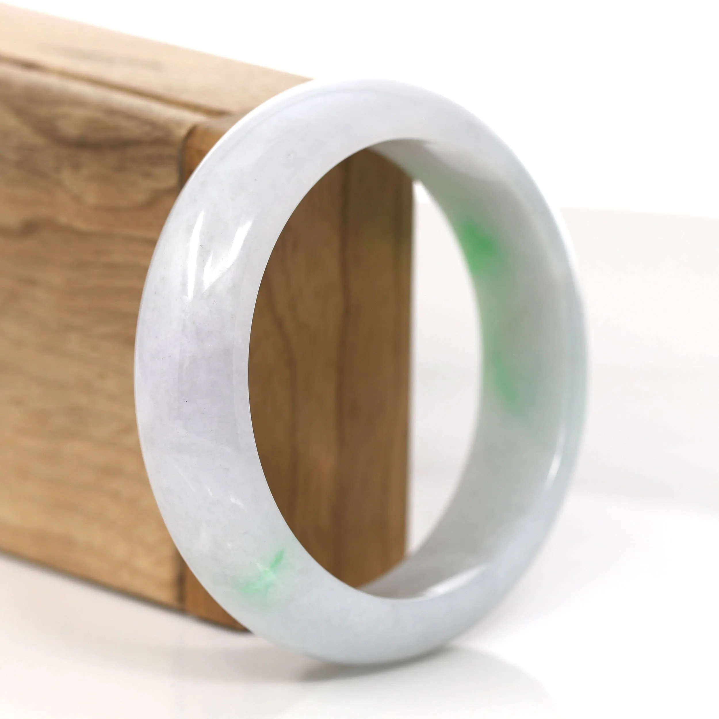 Baikalla Genuine Burmese High Quality Jadeite Jade Bangle Bracelet (58.8mm)#845