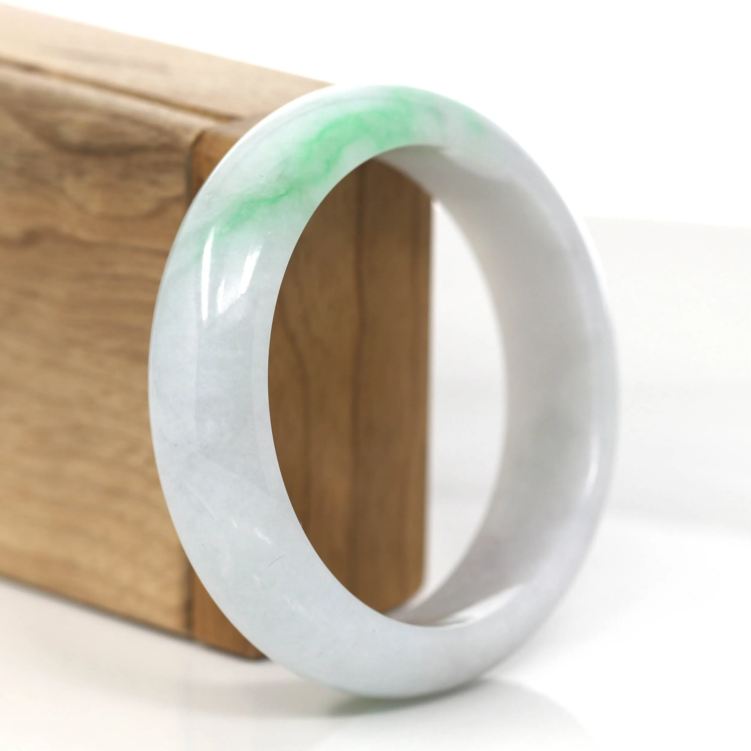 Baikalla Genuine Burmese High Quality Jadeite Jade Bangle Bracelet (58.8mm)#845