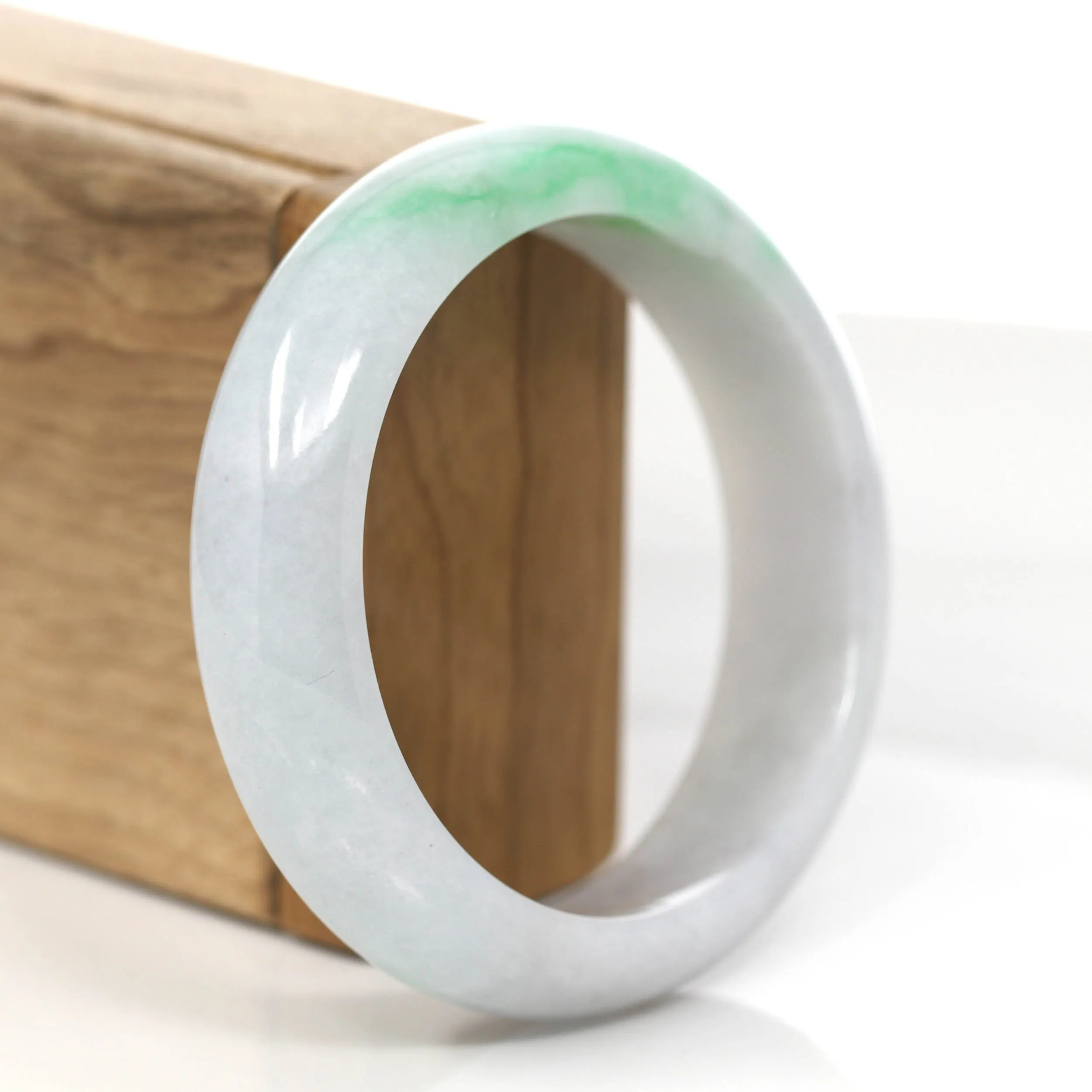 Baikalla Genuine Burmese High Quality Jadeite Jade Bangle Bracelet (58.8mm)#845