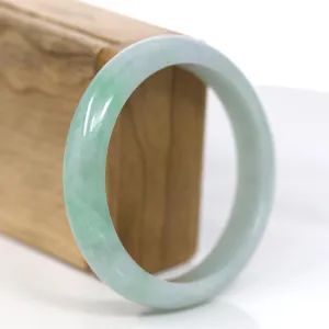 Baikalla™ "Classic Bangle" Genuine Jadeite Jade Green Bangle Bracelet (59.33mm) #931