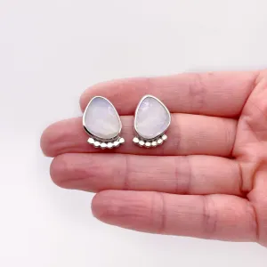 Balance Rainbow Moonstone Stud
