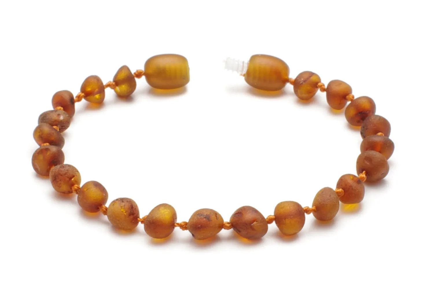 BALTIC AMBER TEETHING NECKLACE & BRACELET / COGNAC COLOUR / RAW UNPOLISHED / EXTRA EFFECTIVE