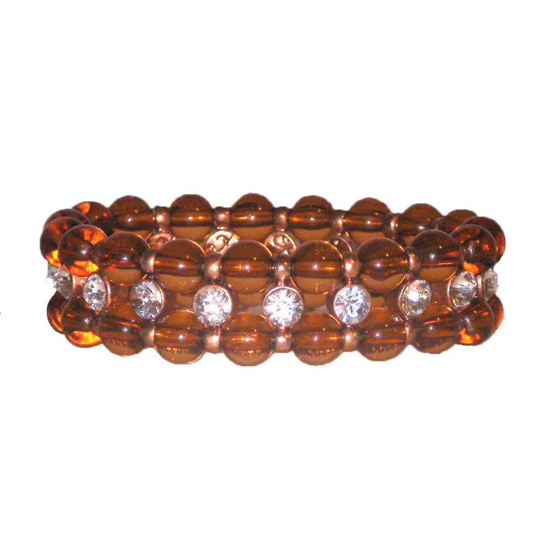 Bead & Crystal Stretch Bracelet