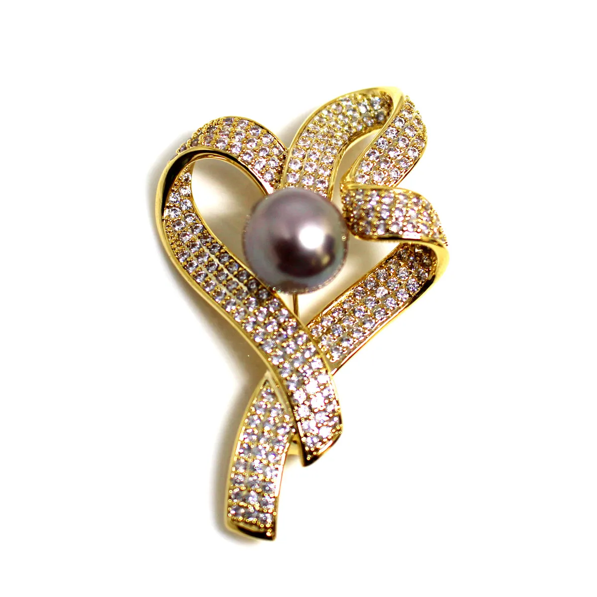 Best Wishes Edison Pearl Brooch