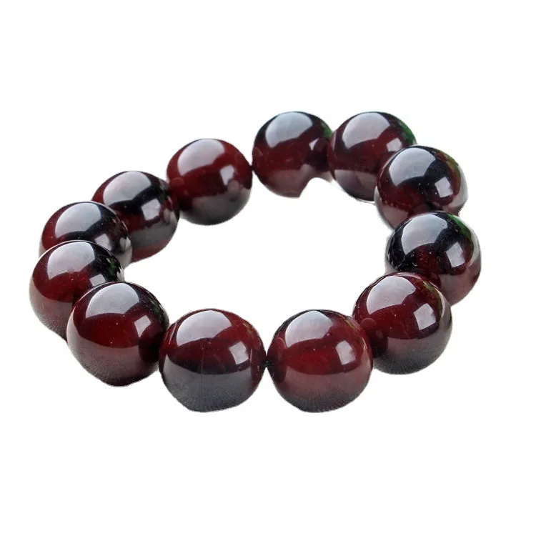 Blood Ox Horn Hand String 108 Buddha Beads Bracelet