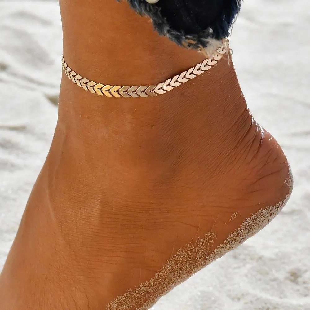 Bohemian Arrow Style Anklet