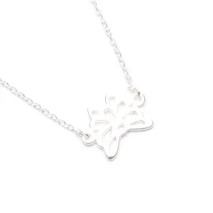 Cable Bracelet with Butterfly Charm