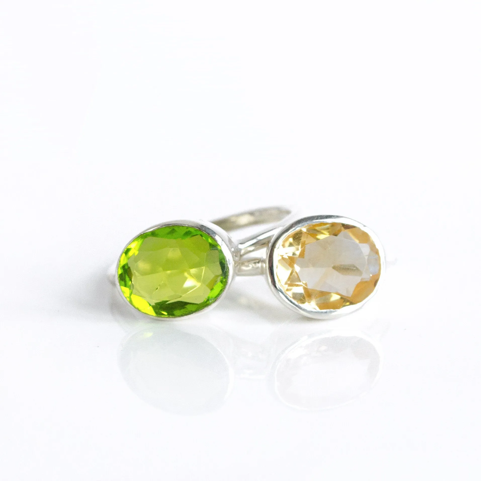 Champagne Citrine Oval Ring : November Birthstone