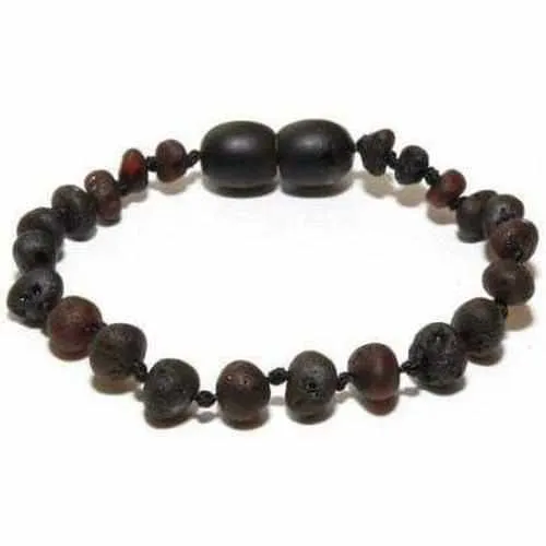 Child Cherryaid Raw Dark Cherry Baltic Amber Anklet Bracelet