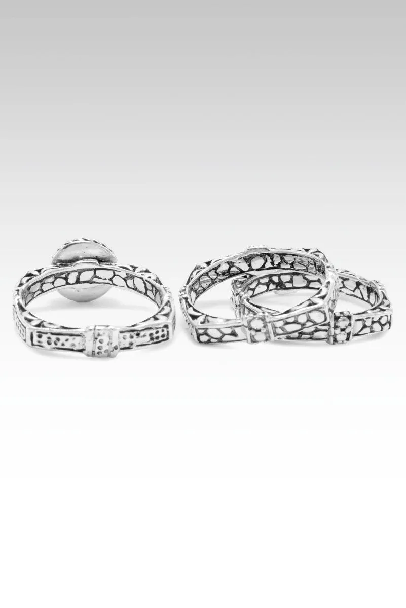 Chosen Worthy Loved Ring Set of 3™ in Opal