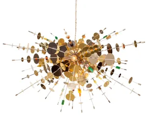Confetti Pendant - Brass