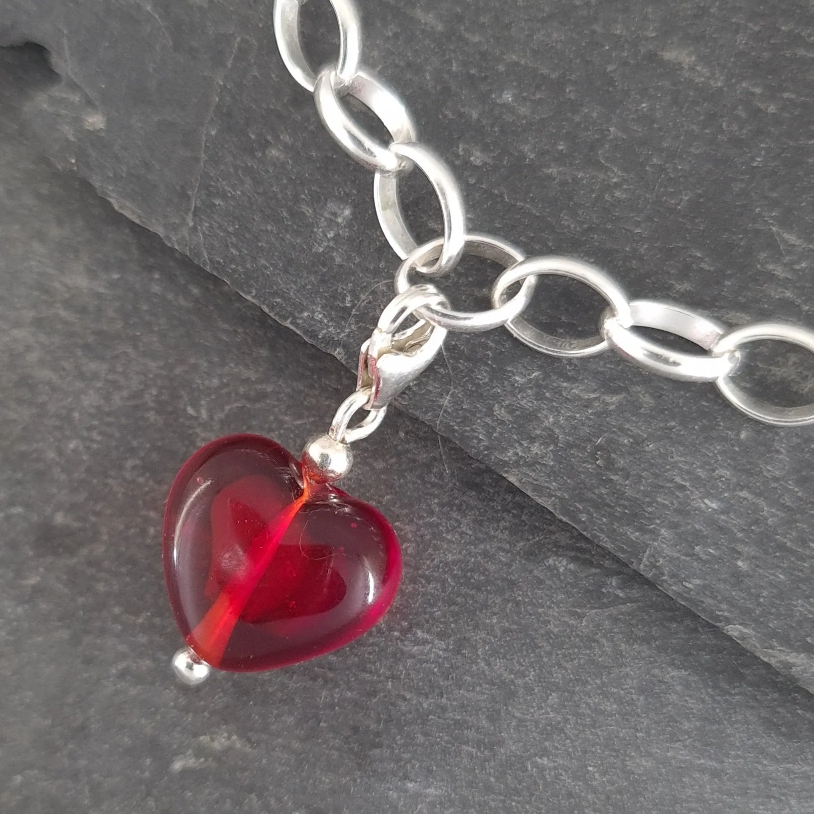 Cora Heart Clip on Charm - Velvet & Gloss Collection