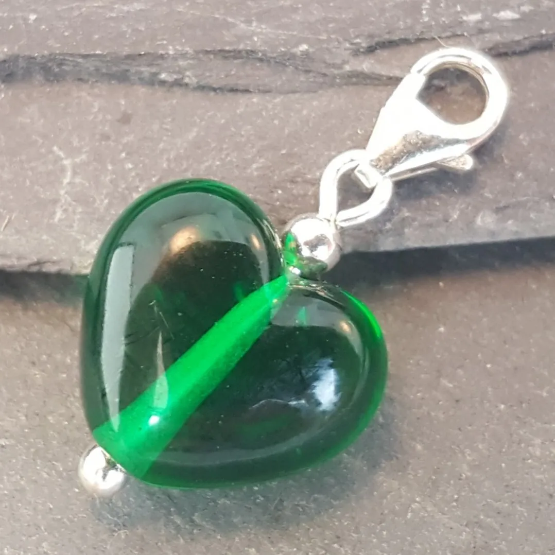 Cora Heart Clip on Charm - Velvet & Gloss Collection