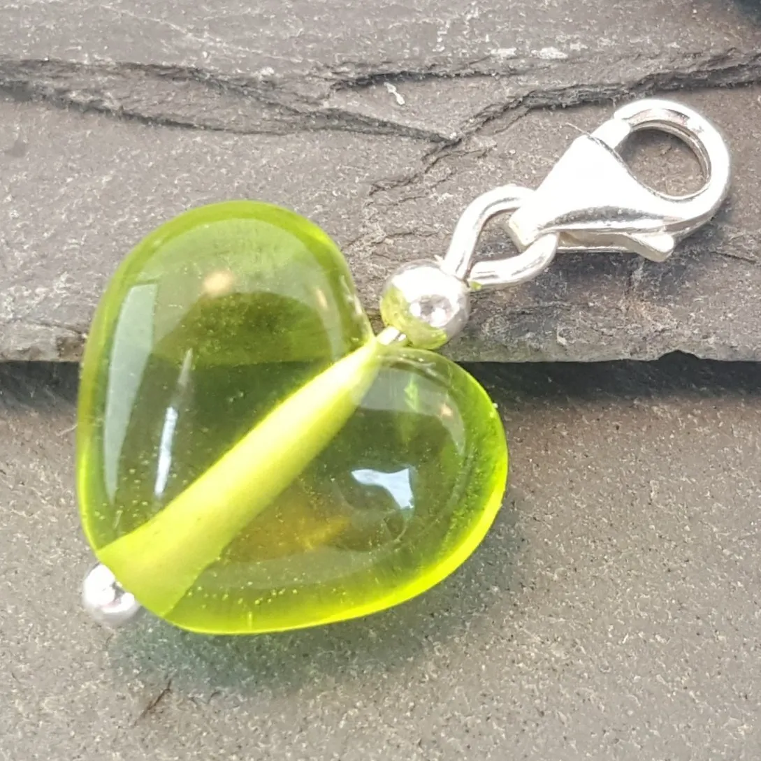 Cora Heart Clip on Charm - Velvet & Gloss Collection