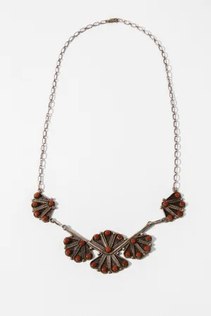 Coral Vintage Native American Necklace