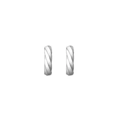 David Yurman 3.5mm Cable Edge Hoop Earrings