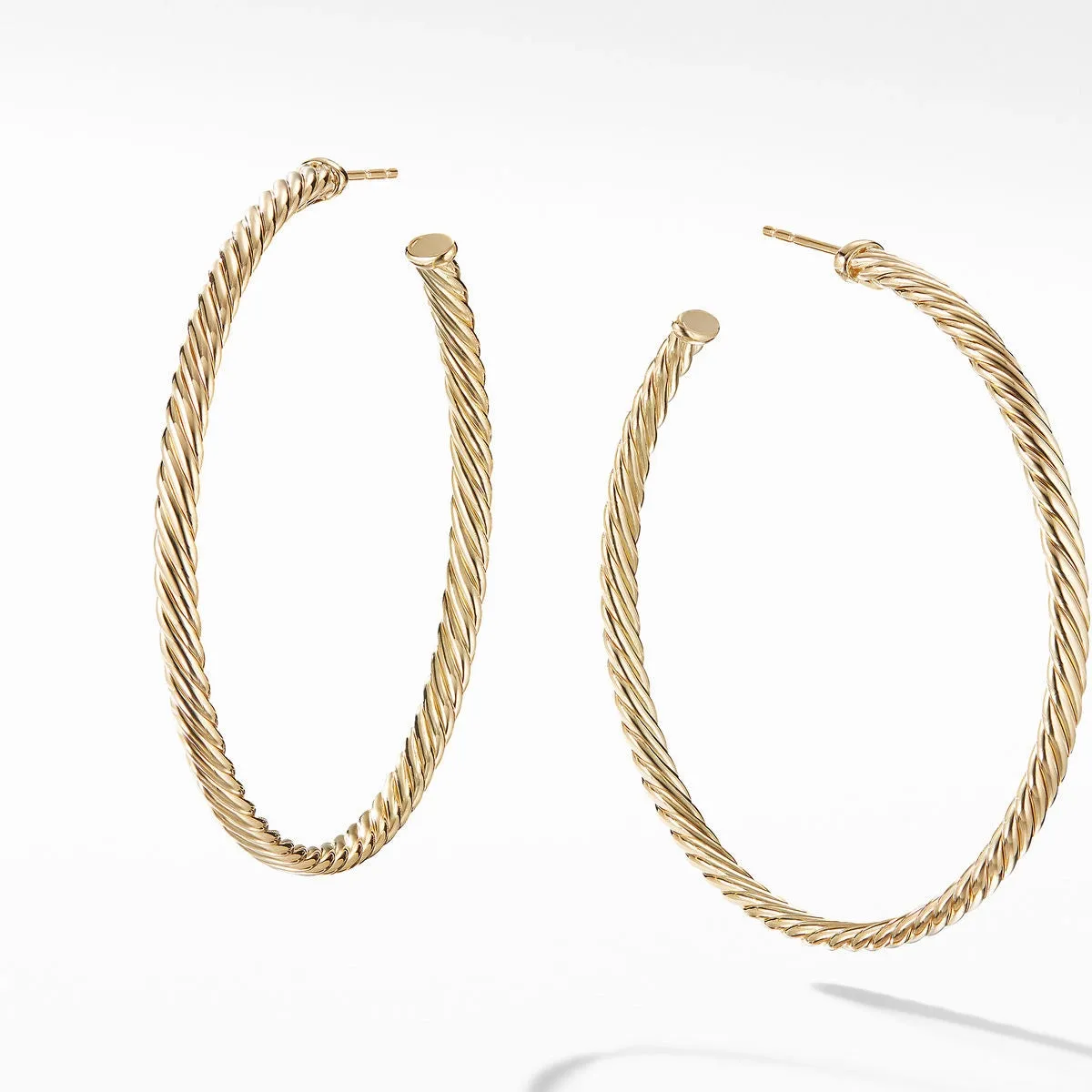 David Yurman Cablespira Hoop Earrings