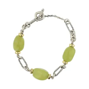 David Yurman Jade Chalcedony Figaro Bracelet