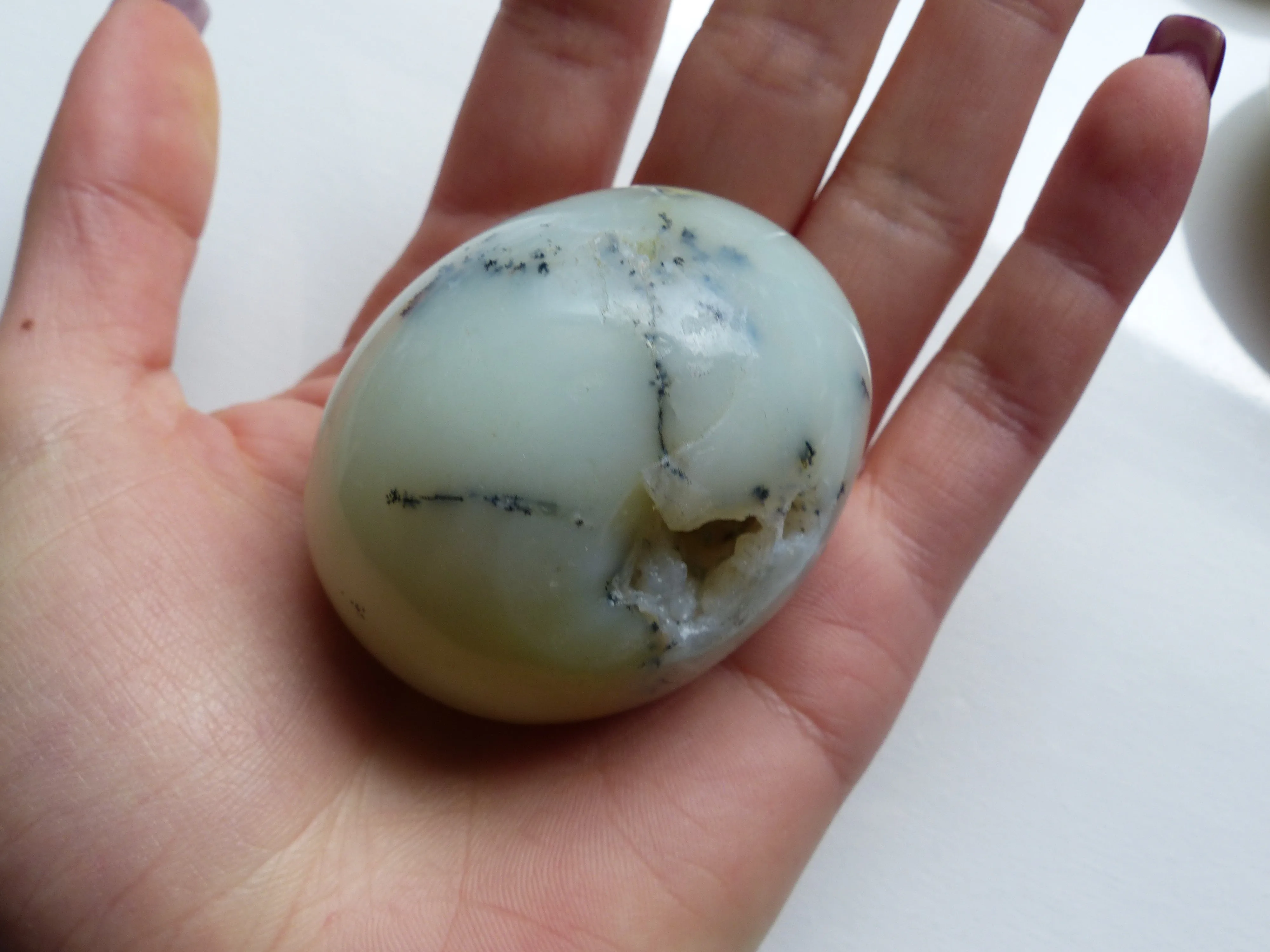 Dendritic Opal Palm Stone (#10)