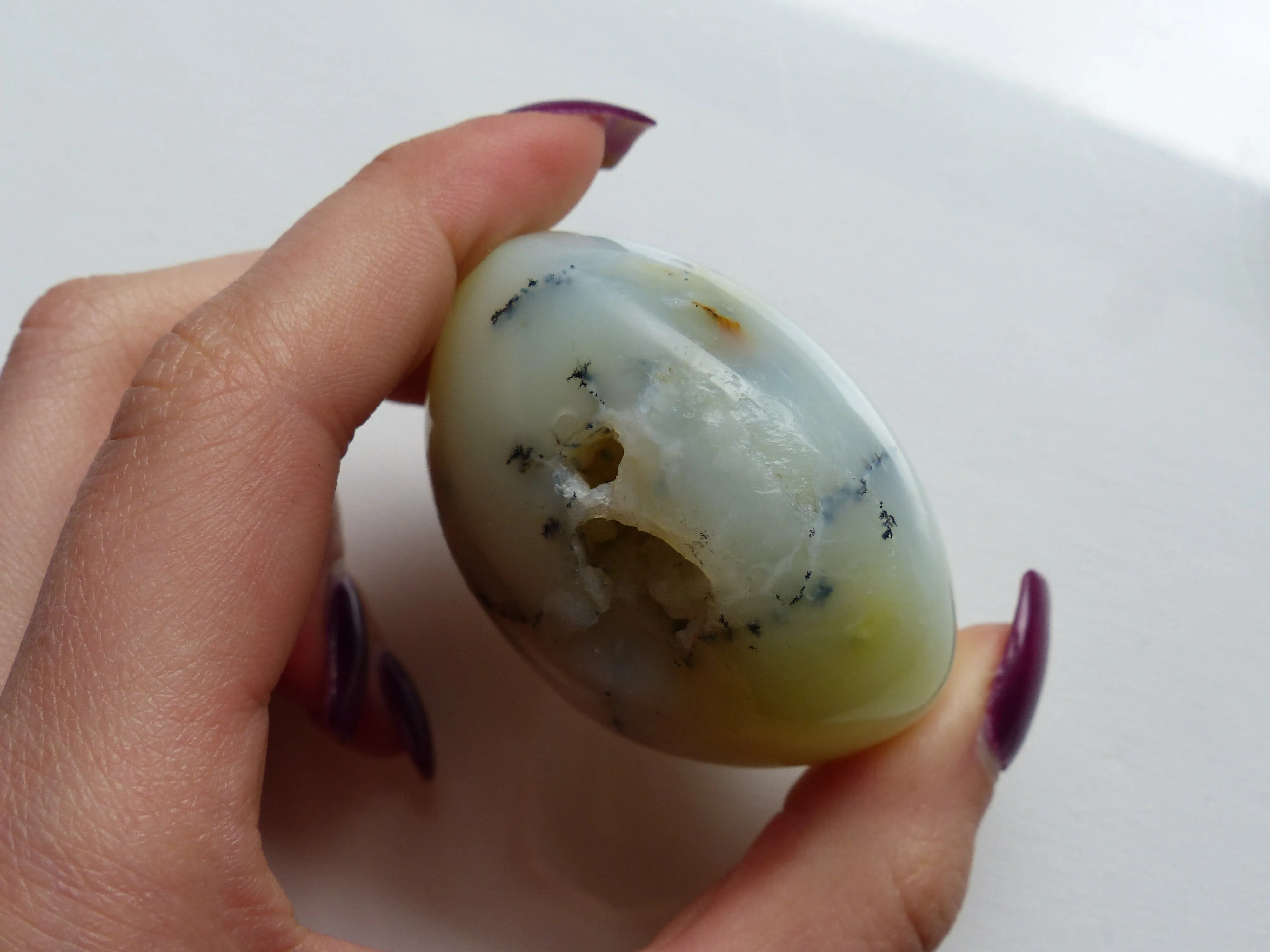 Dendritic Opal Palm Stone (#10)