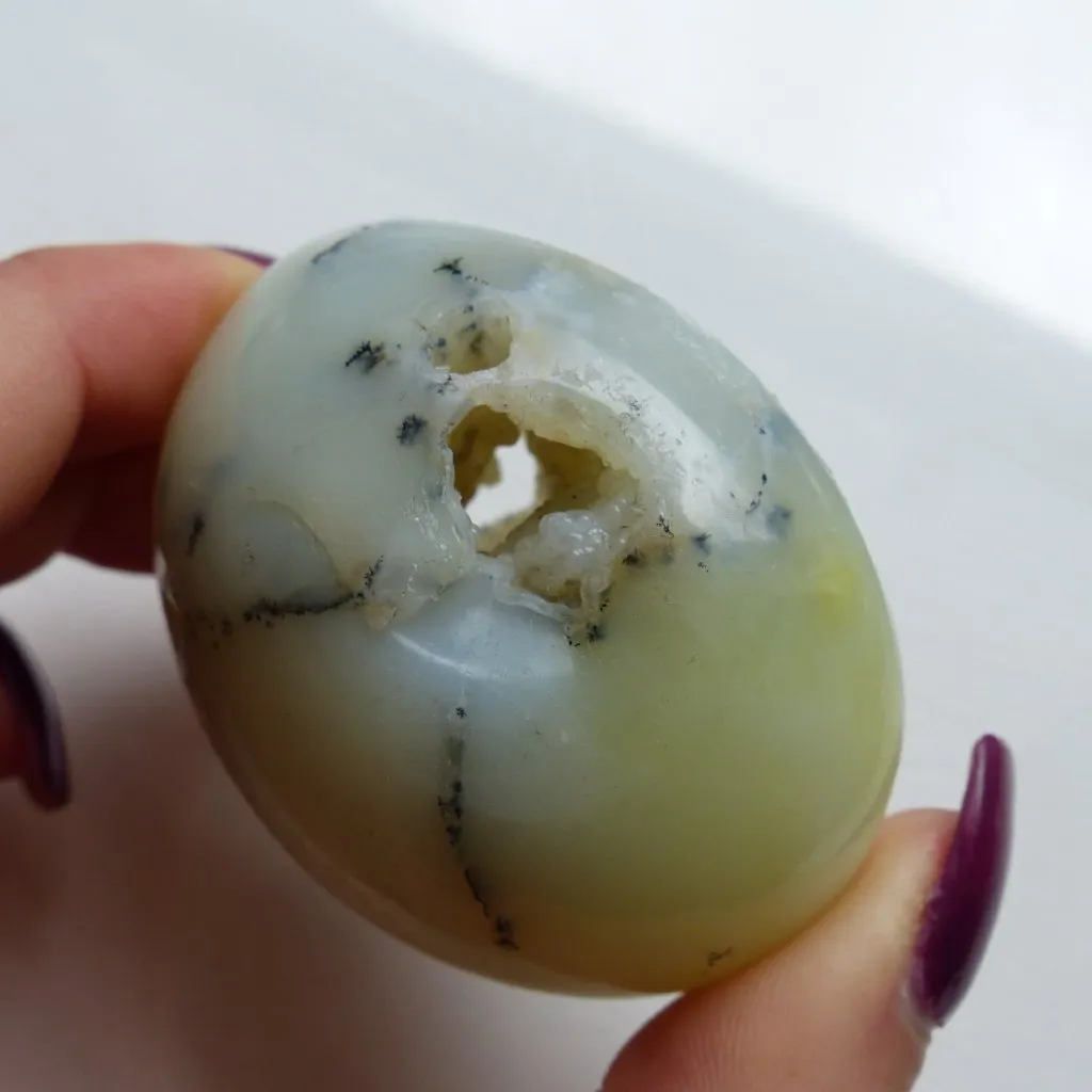 Dendritic Opal Palm Stone (#10)