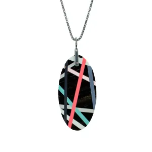 Ebony Wood Coral Pop Necklace