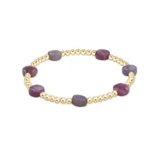 enewton 7.25" extends Admire Gold 3mm Bead Bracelet - Ruby