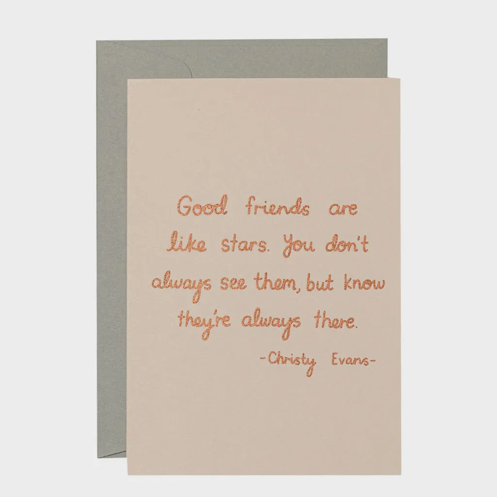 Evans Quote Card Copper