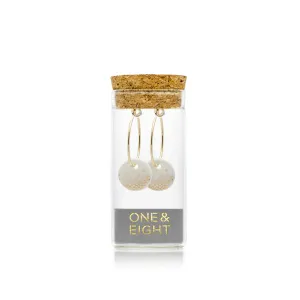 Gold mist hoop earrings