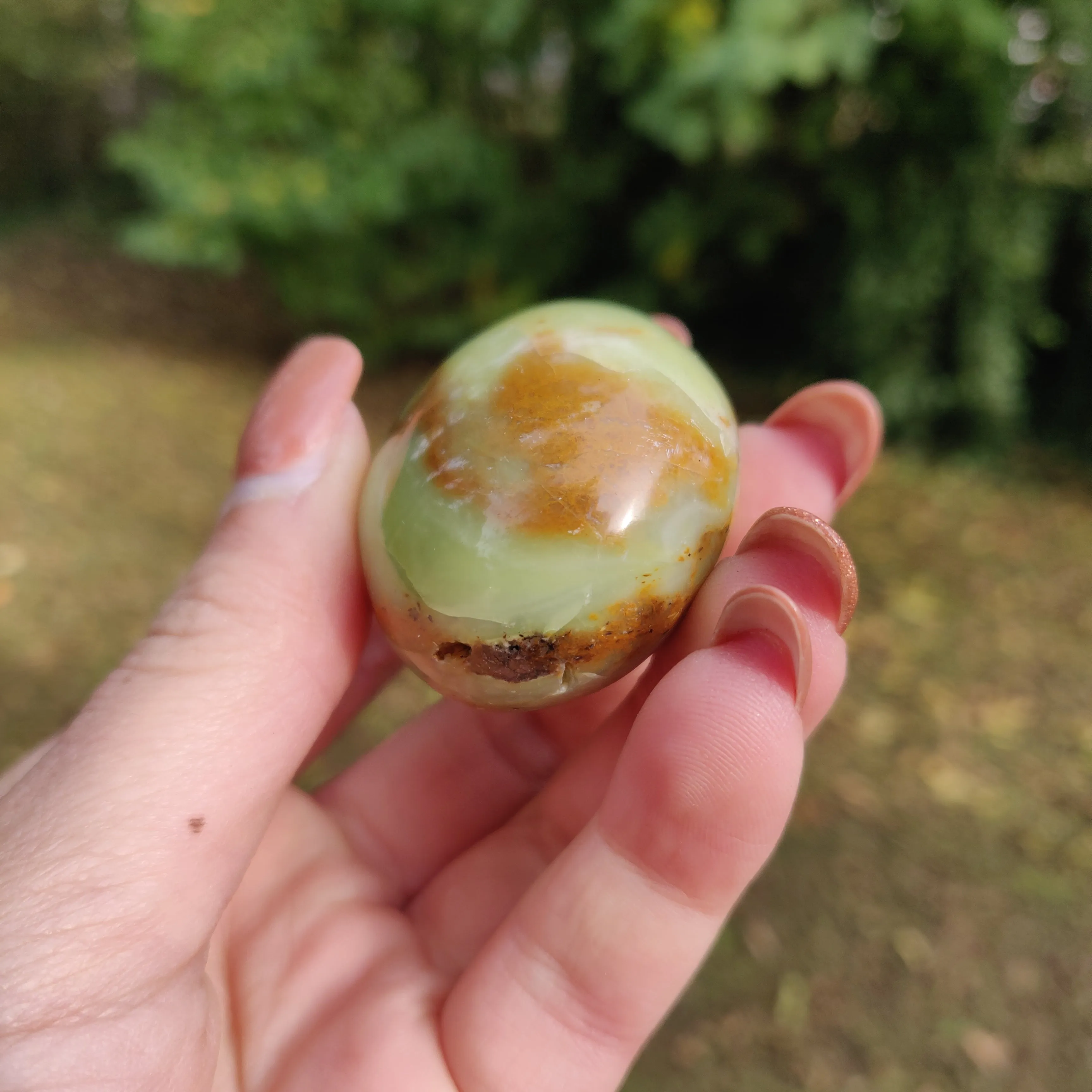 Green Opal Palm Stone (#9)