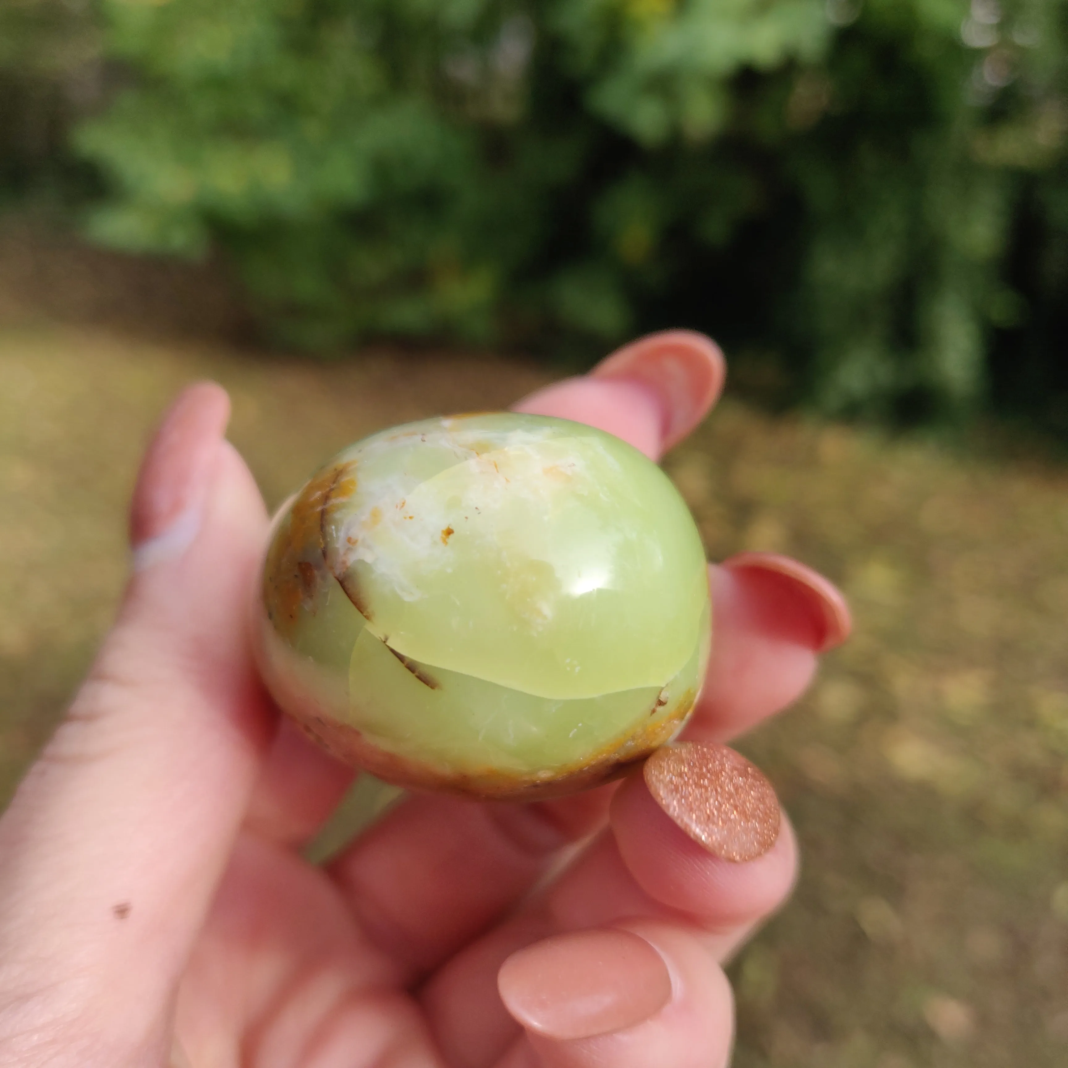 Green Opal Palm Stone (#9)