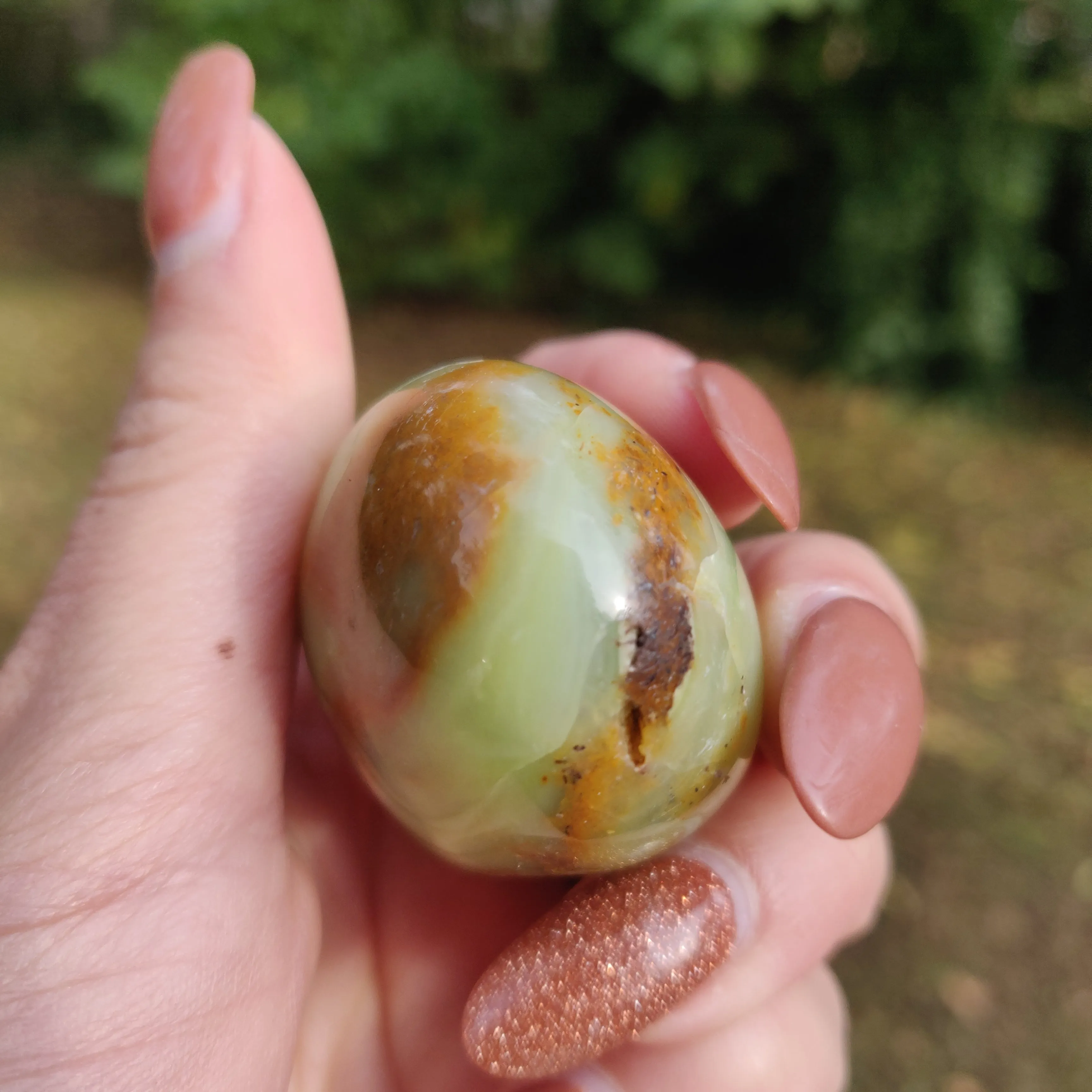 Green Opal Palm Stone (#9)