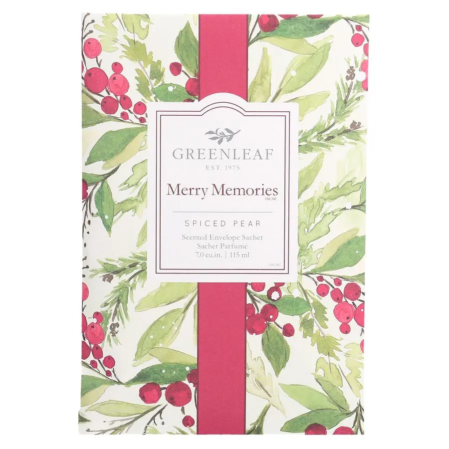 Scented Sachet by Greenleaf - Merry Memories Edition with Spiced Pear Aroma