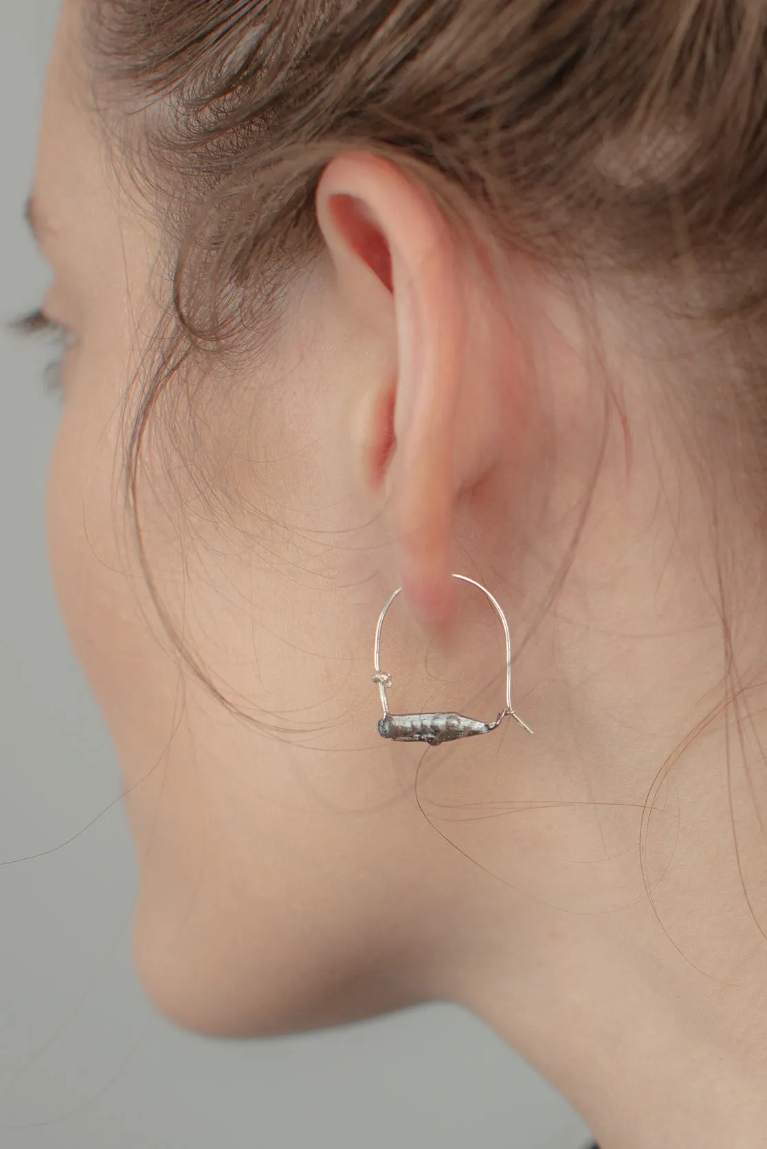 Handmade Whale Earrings